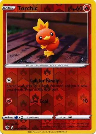 Darkness Ablaze Torchic #22/189 reverse holo